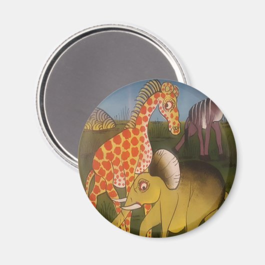 Aimant Trio d'art africain (Recto/Verso)