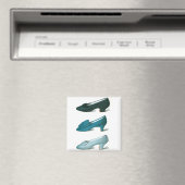 Aimant Trio de chaussures bleues (In Situ (Lave-vaisselle))