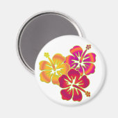 Aimant trio d'hibiscus (Recto/Verso)