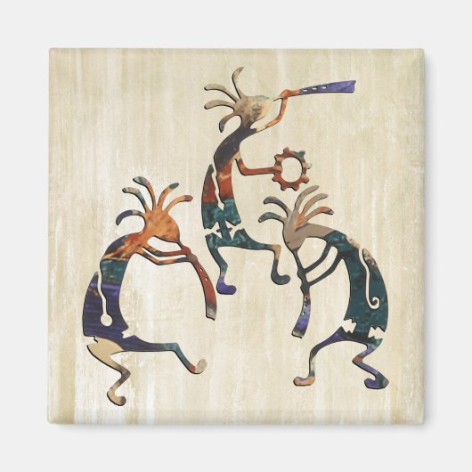 Aimant Trio musicien KOKOPELLI + vos idées (Devant)