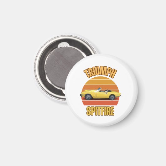 Aimant Triomphe de voiture classique Spitfire (Recto/Verso)