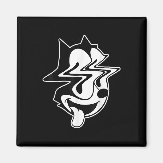 Aimant Trippy Felix Cat Blackwork (Devant)