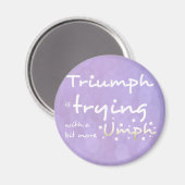 Aimant Triumph essaie avec un peu plus de umph (Recto/Verso)