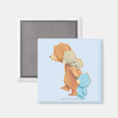 Aimant Trois adorables amis de l'ours (Recto/Verso)