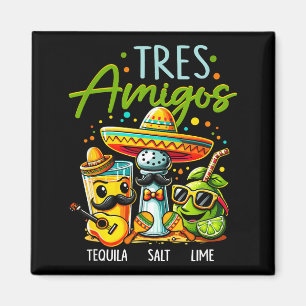 Aimant Trois amis sel citron cinq de mayo mexicain 
