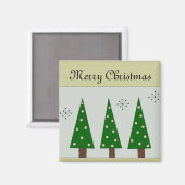 Aimant Trois Arbres Whimsical (Recto/Verso)