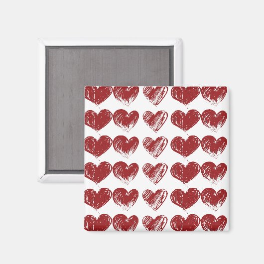 Aimant Trois coeurs (Recto/Verso)