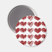 Aimant Trois coeurs (Recto/Verso)