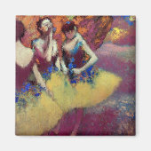 Aimant Trois danseurs en jupe jaune par Degas (Devant)