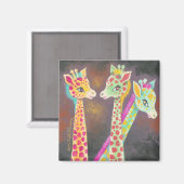 Aimant Trois girafes (Recto/Verso)