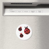 Aimant Trois Ladybugs (In Situ (Lave-vaisselle))