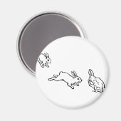 AIMANT TROIS LAPINS (Recto/Verso)