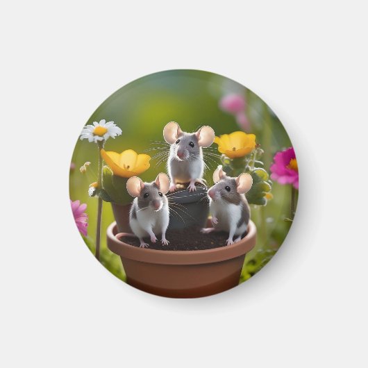 Aimant Trois Mètres Dans Des Pots À Fleurs, (Devant)