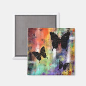 Aimant Trois papillons (Recto/Verso)