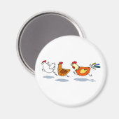 Aimant Trois poules (Recto/Verso)