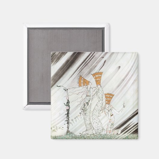 Aimant Trois princes à Blue Mountain par Kay Nielsen (Recto/Verso)