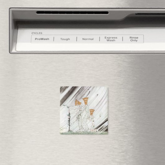 Aimant Trois princes à Blue Mountain par Kay Nielsen (In Situ (Lave-vaisselle))