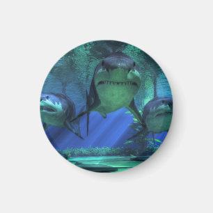 Aimant Trois requins