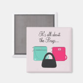 Aimant Trois sacs à main classiques à dire (Recto/Verso)