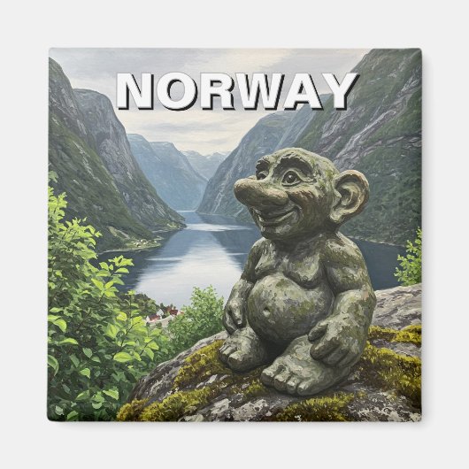 Aimant Troll Norvège (Devant)