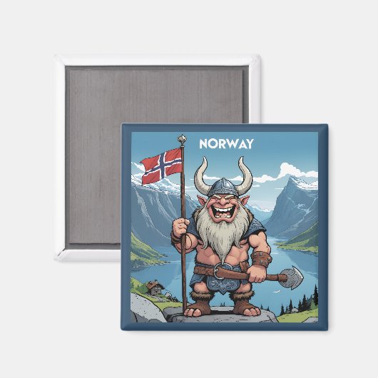 Aimant Troll norvégien (Recto/Verso)