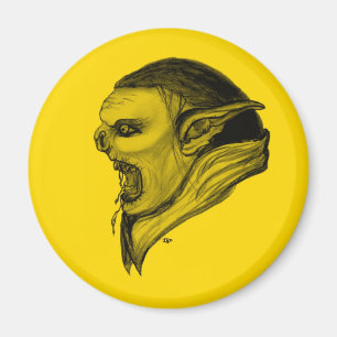 Aimant Troll schwarz gelen design