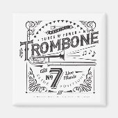 Aimant Trombone vintage (Devant)