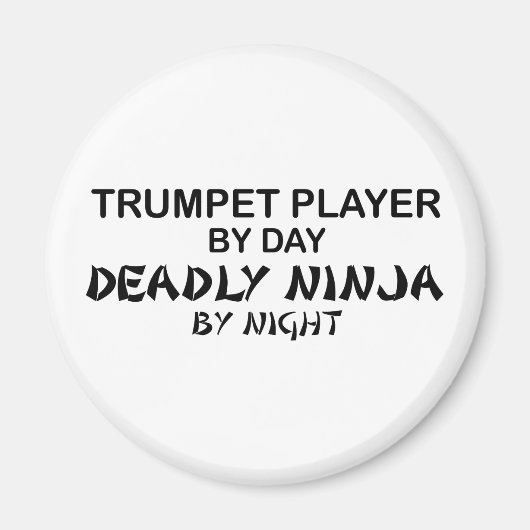 Aimant Trompette Mortelle Ninja par nuit (Devant)