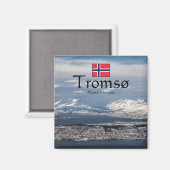 Aimant Tromso Norvège Souvenir (Recto/Verso)