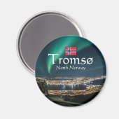 Aimant Tromso Norvège Souvenir (Recto/Verso)