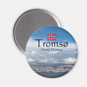 Aimant Tromso Norvège Souvenir (Recto/Verso)
