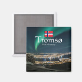 Aimant Tromso Norvège Souvenir (Recto/Verso)