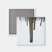 Aimant Troncs d'arbre dans la neige (Recto/Verso)