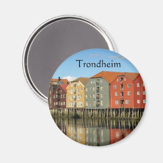 Aimant Trondheim Norvège Souvenir (Recto/Verso)