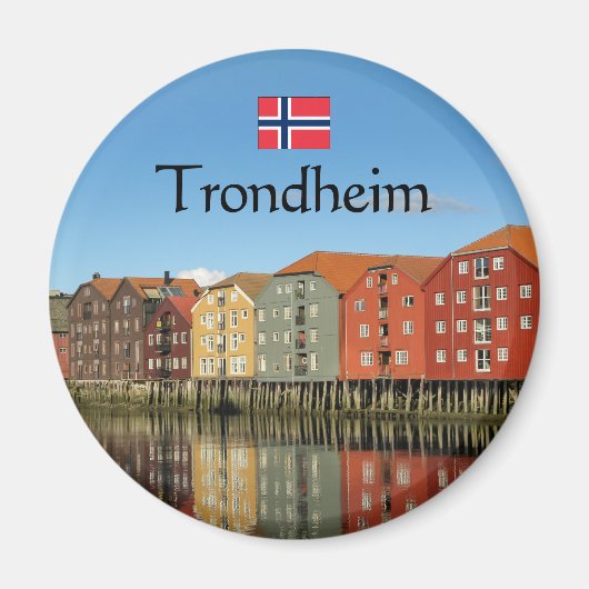 Aimant Trondheim Norvège Souvenir (Devant)