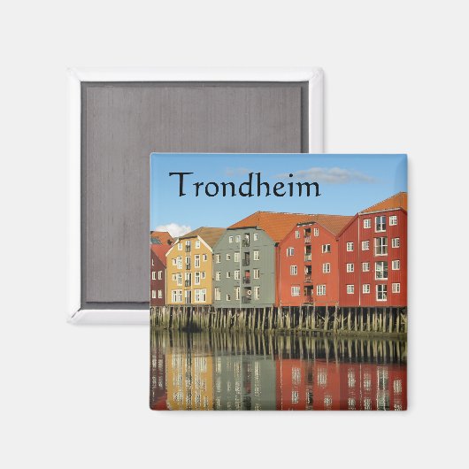 Aimant Trondheim Norvège Souvenir (Recto/Verso)