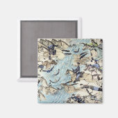 Aimant Troopers traversant la rivière (encre sur papier (Recto/Verso)