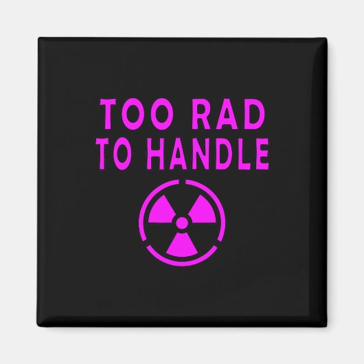 Aimant Trop chaud pour manipuler Panneau symbole radioact (Devant)