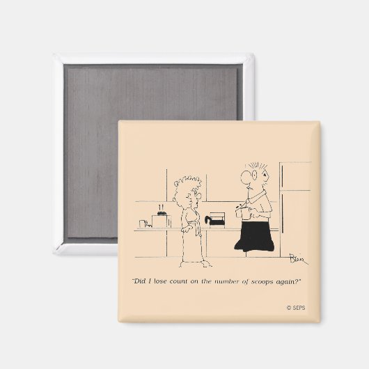 Aimant Trop de café (Recto/Verso)