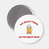 Aimant Trop de tête - Bière (Recto/Verso)