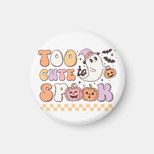 Aimant Trop mignon pour parler Halloween (Devant)