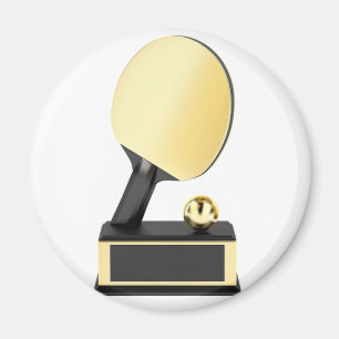 Aimant Trophée de ping-pong d'or