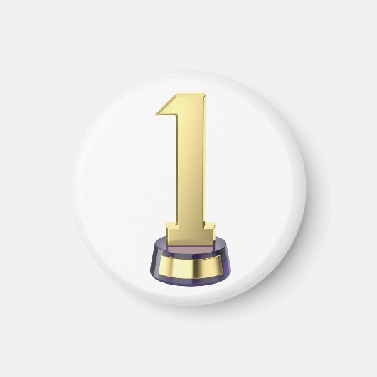 Aimant trophée numéro un de l'or (Devant)