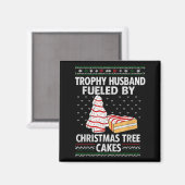 Aimant Trophy Husband Alimenté par Christmas Tree Cakes D (Recto/Verso)