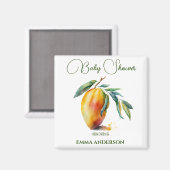 Aimant Tropical Mango | Baby Shower (Recto/Verso)