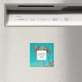 Aimant Tropical Palm Trees Retro Vibe Event (In Situ (Lave-vaisselle))