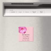 Aimant Tropical Save the Date (rose) (In Situ (Lave-vaisselle))