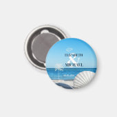 Aimant Tropical Wedding Ocean Beach (Recto/Verso)