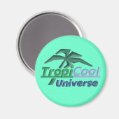 Aimant TropiCoolUniverse (turquoise) (Recto/Verso)