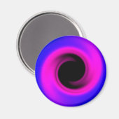 Aimant Trou noir tourbillon coloré (Recto/Verso)